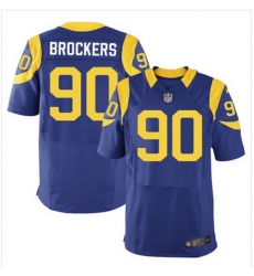 Nike Rams #90 Michael Brockers Royal Blue Alternate Mens Stitched NFL Elite Jersey