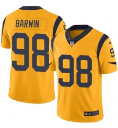Nike Rams #98 Connor Barwin Gold Mens Stitched NFL Limited Rush Jersey