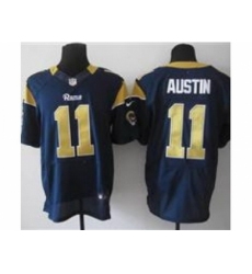 Nike St. Louis Rams 11 Tavon Austin Blue Elite NFL Jersey