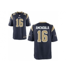 Nike St. Louis Rams 16 Danny Amendola Blue Game NFL Jersey