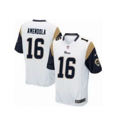 Nike St. Louis Rams 16 Danny Amendola White Game NFL Jersey