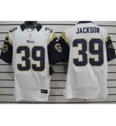Nike St. Louis Rams 39 Steven Jackson White Elite NFL Jersey