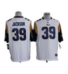 Nike St. Louis Rams 39 Steven Jackson White Game NFL Jersey
