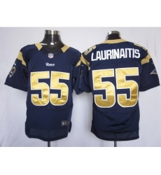 Nike St. Louis Rams 55 James Laurinaitis Dark Blue Elite NFL Jersey