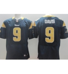 Nike St. Louis Rams 9 Austin Davis Blue Elite NFL Jersey