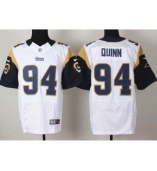 Nike St. Louis Rams 94 Robert Quinn White Elite NFL Jersey