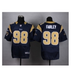 Nike St. Louis Rams 98 Nick Fairley blue Elite NFL Jersey