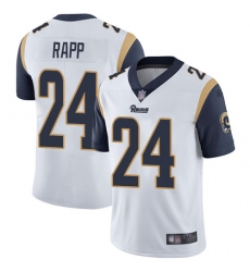 Rams 24 Taylor Rapp White Men Stitched Football Vapor Untouchable Limited Jersey