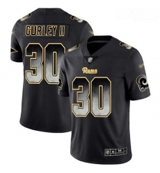 Rams 30 Todd Gurley II Black Men Stitched Football Vapor Untouchable Limited Smoke Fashion Jersey