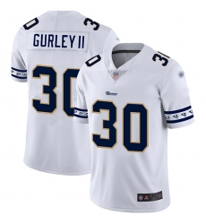 Rams 30 Todd Gurley II White Mens Stitched Football Limited Team Logo Fashion Jersey