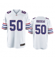 Ｍen Nike Buffalo Bills Gregory Rousseau 50 White Alternate Game Jersey