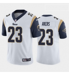 men cam akers los angeles rams white vapor limited jersey 