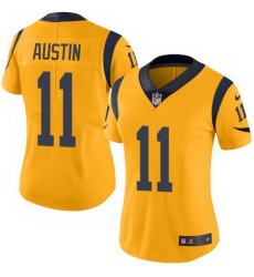 Nike Rams #11 Tavon Austin Gold Womens Stitched NFL Limited Rush Jersey