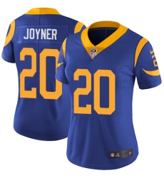 Nike Rams #20 Lamarcus Joyner Royal Blue Alternate Womens Stitched NFL Vapor Untouchable Limited Jersey
