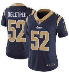 Nike Rams #52 Alec Ogletree Navy Blue Team Color Womens Stitched NFL Vapor Untouchable Limited Jersey
