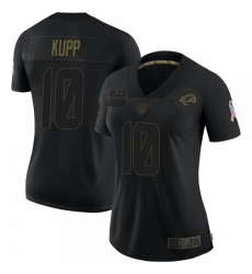 Women Los Angeles Rams Cooper Kupp Black 2020 Salute To Service Jersey