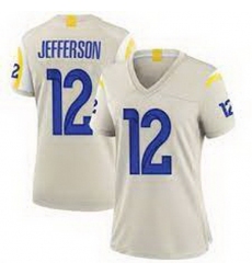 Women Nike Los Angeles Rams 12 Van Jefferson Bond Vapor Untouchable Limited Jersey