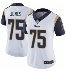 Women Nike Los Angeles Rams #75 Deacon Jones Elite White NFL Jersey