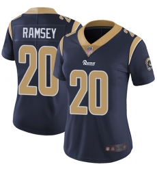 Women Rams 20 Jalen Ramsey Navy Blue Team Color Stitched Football Vapor Untouchable Limited Jersey
