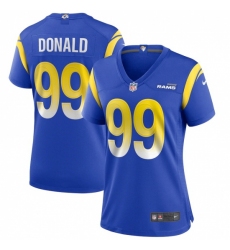 Women's Los Angeles Rams #99 Aaron Donald Blue Nike Royal Game Jersey