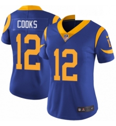 Womens Nike Los Angeles Rams 12 Brandin Cooks Royal Blue Alternate Vapor Untouchable Elite Player NFL Jersey