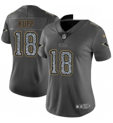 Womens Nike Los Angeles Rams 18 Cooper Kupp Gray Static Vapor Untouchable Limited NFL Jersey