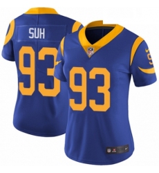 Womens Nike Los Angeles Rams 93 Ndamukong Suh Royal Blue Alternate Vapor Untouchable Limited Player NFL Jersey