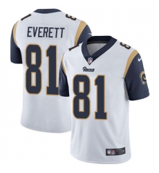 Nike Rams #81 Gerald Everett White Youth Stitched NFL Vapor Untouchable Limited Jersey
