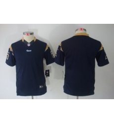 Nike Youth St. Louis Rams Blank Blue Color Limited Jerseys