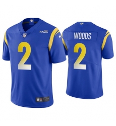 Youth Los Angeles Rams 2 Robert Woods Royal Vapor Untouchable Limited Stitched Jersey 