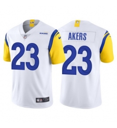 Youth Los Angeles Rams 23 Cam Akers White Vapor Untouchable Limited Stitched Jersey