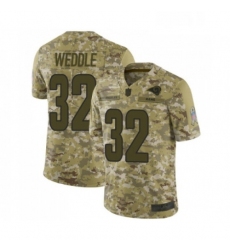Youth Los Angeles Rams 32 Eric Weddle Limited Camo 2018 Salute to Service Football Jersey