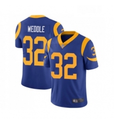 Youth Los Angeles Rams 32 Eric Weddle Royal Blue Alternate Vapor Untouchable Limited Player Football Jersey
