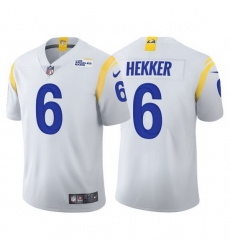 Youth Los Angeles Rams 6 Johnny Hekker Vapor Limited White Jersey