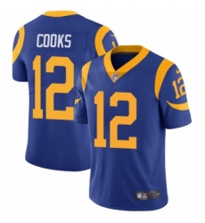 Youth Nike Los Angeles Rams 12 Brandin Cooks Royal Blue Alternate Vapor Untouchable Limited Player NFL Jersey