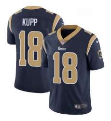 Youth Nike Los Angeles Rams 18 Cooper Kupp Navy Blue Team Color Vapor Untouchable Limited Player NFL Jersey