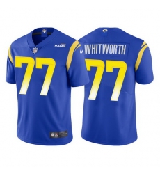 Youth Nike Los Angeles Rams 77 Andrew Whitworth Blue Vapor Untouchable Limited Jersey