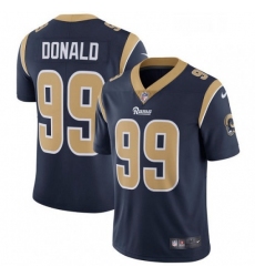 Youth Nike Los Angeles Rams 99 Aaron Donald Navy Blue Team Color Vapor Untouchable Limited Player NFL Jersey