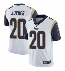 Youth Nike Rams #20 Lamarcus Joyner White Stitched NFL Vapor Untouchable Limited Jersey