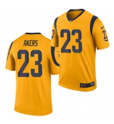 Youth Nike Rams 23 Cam Akers Gold Rush Limtited Jersey