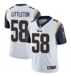 Youth Nike Rams 58 Cory Littleton White Stitched NFL Vapor Untouchable Limited Jersey