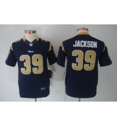 Youth Nike St. Louis Rams #39 Jackson Blue Limited Jerseys