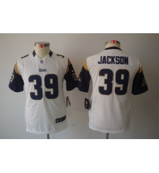 Youth Nike St. Louis Rams #39 Steven Jackson White Limited Jerseys