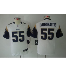 Youth Nike Youth St. Louis Rams #55 James Laurinaitis White Limited Jerseys