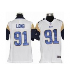 Youth Nike Youth St. Louis Rams #91 Chris Long white jerseys