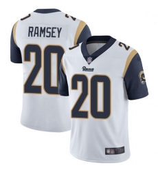 Youth Rams 20 Jalen Ramsey White Stitched Football Vapor Untouchable Limited Jersey