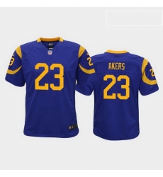 youth cam akers los angeles rams royal game jersey 