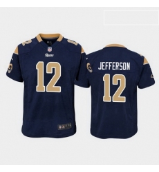 youth van jefferson los angeles rams navy game jersey 