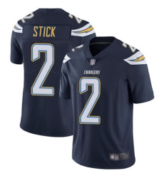 Chargers 2 Easton Stick Navy Blue Team Color Men Stitched Football Vapor Untouchable Limited Jersey