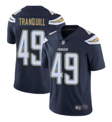 Chargers 49 Drue Tranquill Navy Blue Team Color Men Stitched Football Vapor Untouchable Limited Jersey